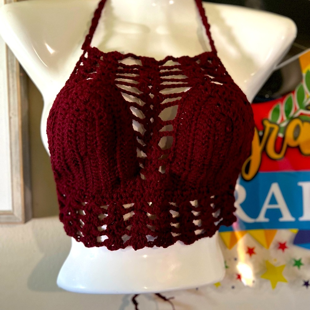 Crochet short set size from 2 to 6